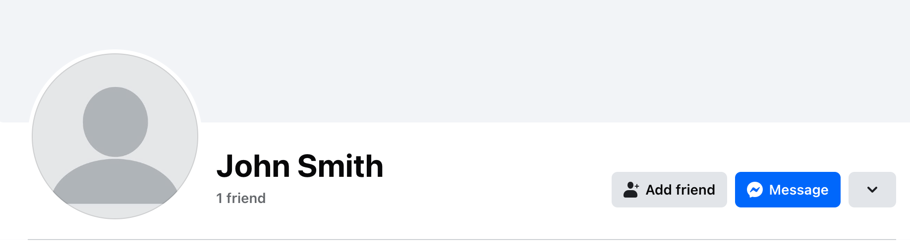 Example profile for John Smith