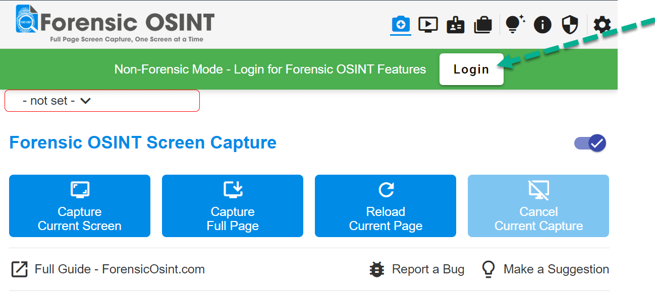 Click on the login button to begin the sign-up process